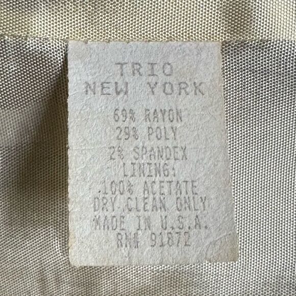 Trio New York Career Beige/Tan/Brown Above Knee Sheath Dress Size 10P - Picture 10 of 10